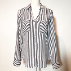 Express Portifino Button Up Blouse Size Small